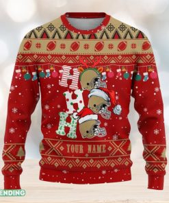 Ho Ho Ho Custom Name San Francisco Christmas 3D Sweater