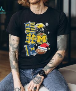 Ho Ho Ho Michigan Wolverines Football Christmas Shirt