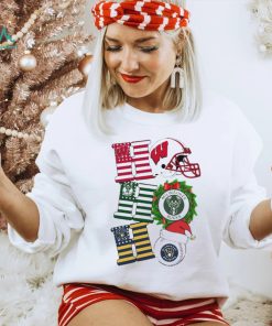 Ho Ho Ho Wisconsin Badgers, Milwaukee Bucks And Milwaukee Brewers Christmas Shirt