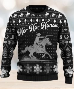 Ho Ho Horse Mounted Shooting For Fans Ugly Christmas Sweater Gift Familys