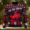 Funny Bigfoot Playing Guitar Ugly Christmas Sweater