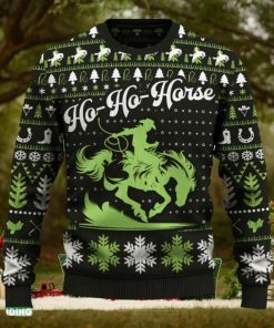 Ho Ho Horse Saddle Bronc Riding Sweater Decorate Gift Fans For Men And Women Holidays Christmas