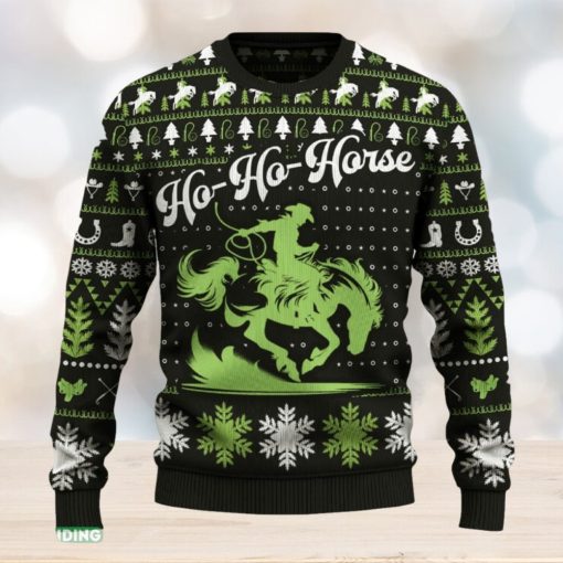 Ho Ho Horse Saddle Bronc Riding Sweater Decorate Gift Fans For Men And Women Holidays Christmas