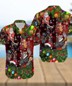 Hockey Holiday Trending Hawaiian Shirt, Mens Christmas