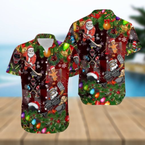 Hockey Holiday Trending Hawaiian Shirt, Mens Christmas