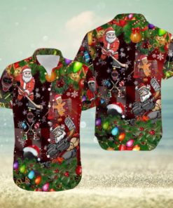 Hockey Holiday Trending Hawaiian Shirt, Mens Christmas