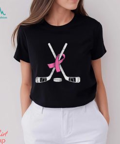 Hockey Pink Ribbon Breast Cancer Awareness Sport Lover T Shirt, hoodie, sweater, long sleeve and tank top Hockey Pink Ribbon Breast Cancer Awareness Sport Lover T Shirt