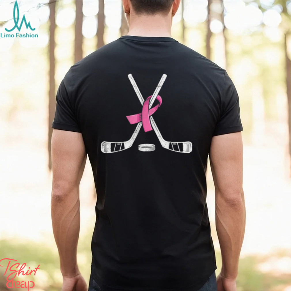 Hockey Pink Ribbon Breast Cancer Awareness Sport Lover T Shirt Hockey Pink Ribbon Breast Cancer Awareness Sport Lover T Shirt