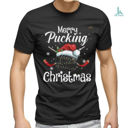 Hockey Puck & Santa Hat Shirt