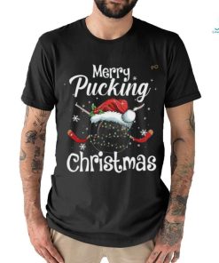 Hockey Puck & Santa Hat Shirt