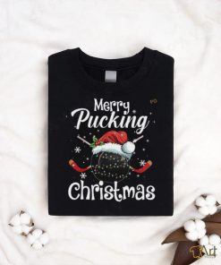 Hockey Puck & Santa Hat Shirt