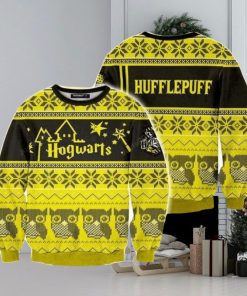 Hogwarts Hufflepuff Owl Harry Potter Ugly Christmas Sweaters