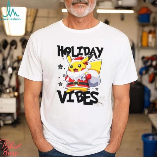 Holiday Vibes Quotes Matching Pajamas T Shirt