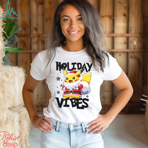 Holiday Vibes Quotes Matching Pajamas T Shirt