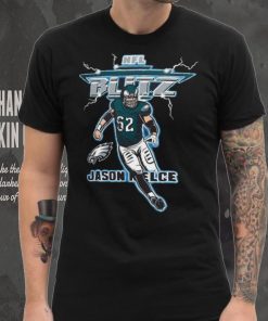 Homage Jason Kelce Charcoal Philadelphia Eagles NFL Blitz Player Tri Blend T Shirt