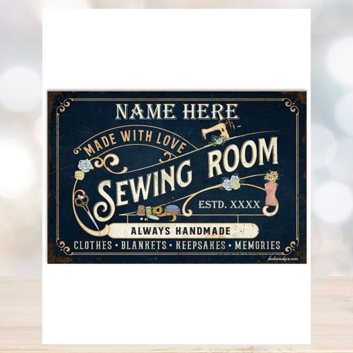 Home Decor For Sewing Lovers Horizontal Poster