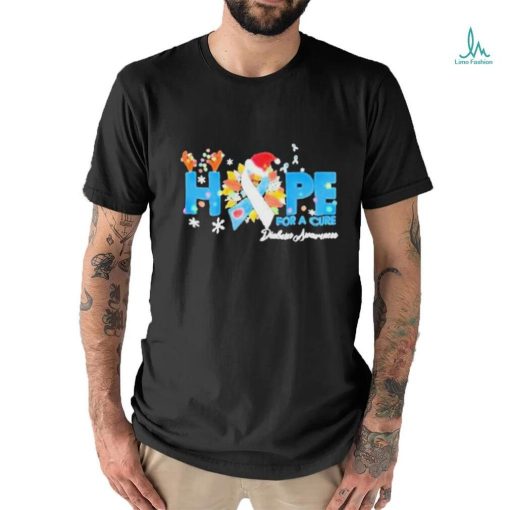 Hope For A Cure Diabetes Awareness Christmas shirt