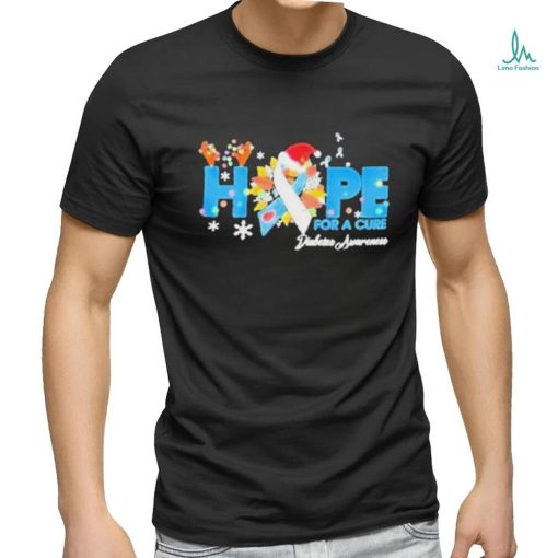 Hope For A Cure Diabetes Awareness Christmas shirt