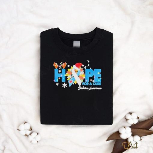 Hope For A Cure Diabetes Awareness Christmas shirt