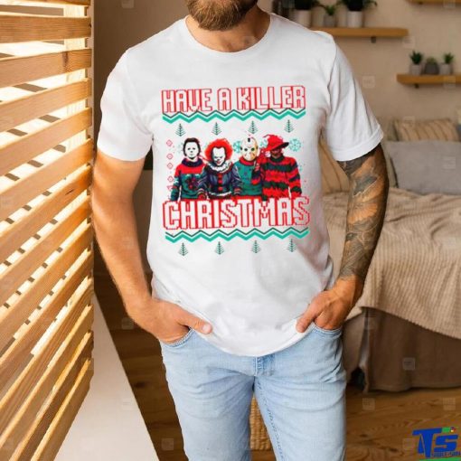Horror character have a killer Christmas shirt