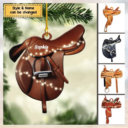 Horse Lovers   Horse Saddle For Riding Horse   Personalized Ornament