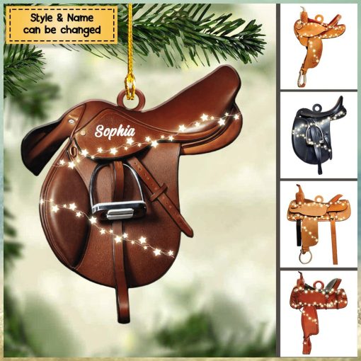 Horse Lovers   Horse Saddle For Riding Horse   Personalized Ornament