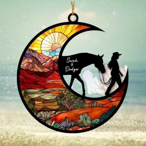 Horse Moon Suncatcher Ornament