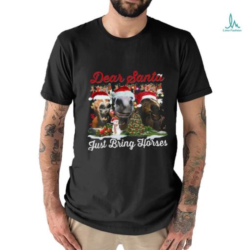 Horse Santa Hat Xmas Shirt