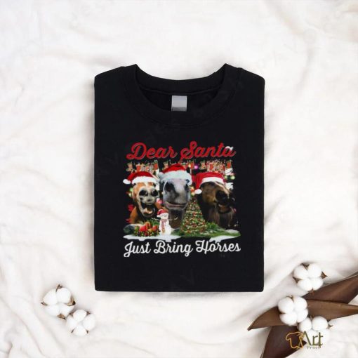 Horse Santa Hat Xmas Shirt