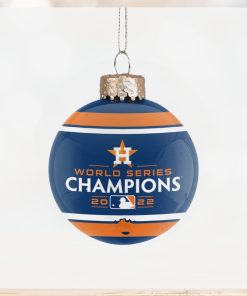 Houston Astros 2022 World Series Champions Glass Ball Ornament