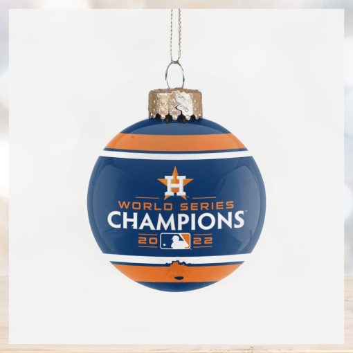 Houston Astros 2022 World Series Champions Glass Ball Ornament