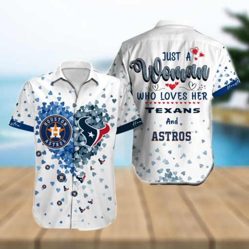 Houston Heart For Big Fans Hawaiian Shirt Summer Giift