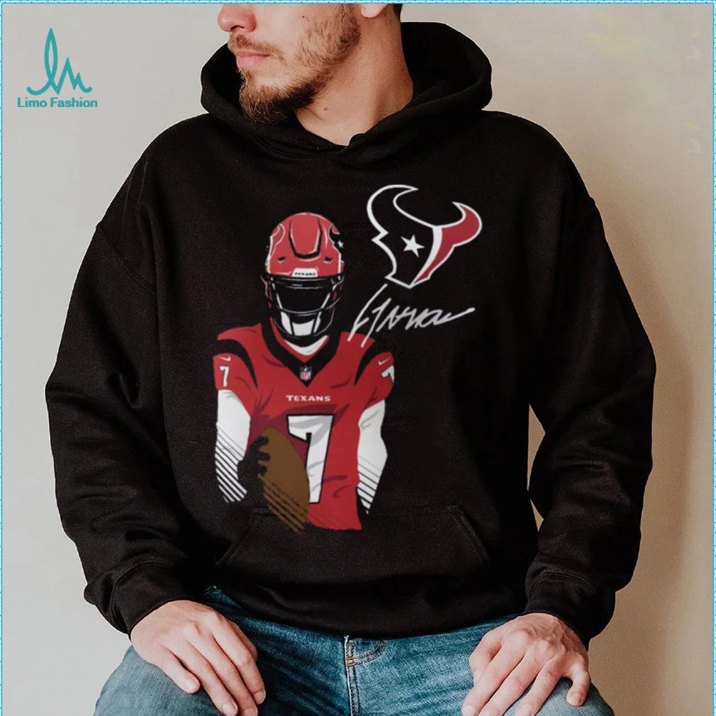 Houston Texans C.J. Stroud #7 Action T Shirt Houston Texans C.J. Stroud #7 Action T Shirt