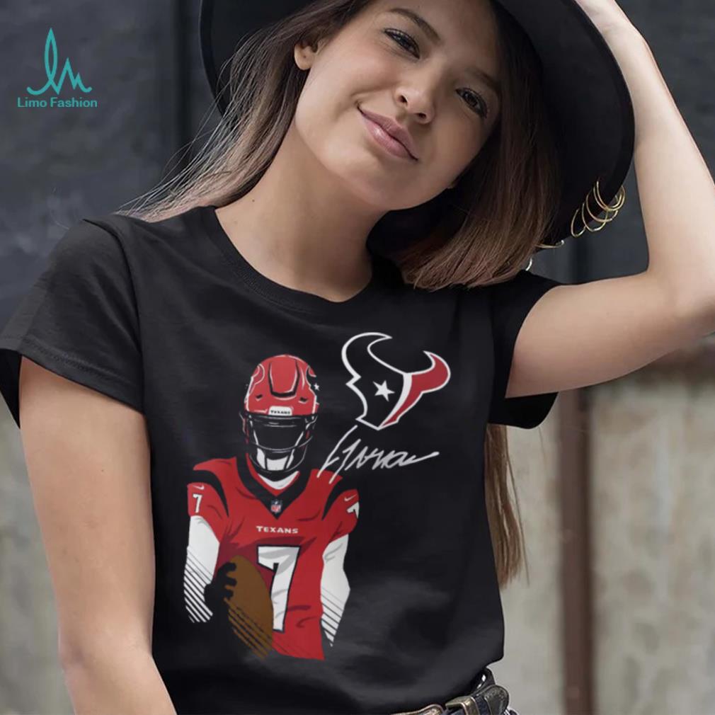 Houston Texans C.J. Stroud #7 Action T Shirt Houston Texans C.J. Stroud #7 Action T Shirt