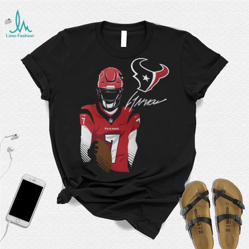 Houston Texans C.J. Stroud #7 Action T Shirt Houston Texans C.J. Stroud #7 Action T Shirt