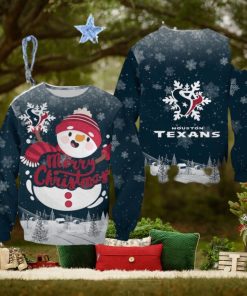 Houston Texans Christmas Snowman Gather Sweater New For Men And Women Gift Holidays