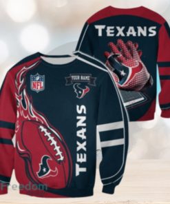 Houston Texans Custom Name Christmas Ugly Sweater Sweatshirt Sport For Fans