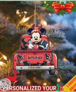 Houston Texans Mickey Mouse Ornament Personalized Your Name Sport Home Decor