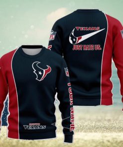 Houston Texans NFL Just Hate Us Personalized For Fans Sweater New