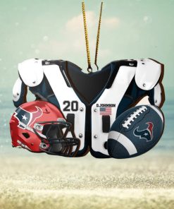 Houston Texans NFL Sport Ornament Custom Your Name And Number