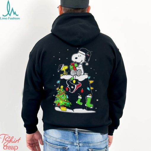 Houston Texans Snoopy Woodstock Christmas Shirt