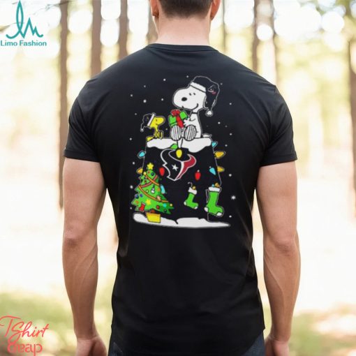 Houston Texans Snoopy Woodstock Christmas Shirt