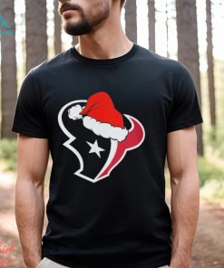 Houston Texans logo Santa Hat Christmas 2023 Shirt
