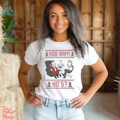 How Many Ho’s Ugly Merry Christmas 2023 shirt