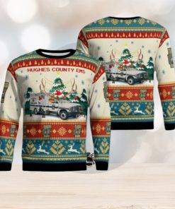 Hughes County EMS AOP UGLY Sweater Christmas Season Gift