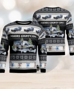 Hughes County Emergency Medical Service Christmas Ugly Sweater Christmas Season Gift (2)