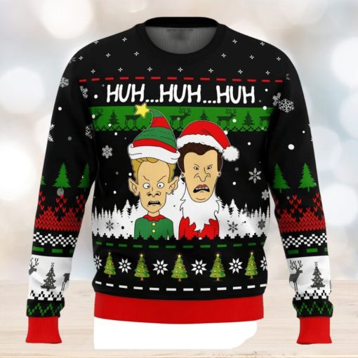 Huh…Huh…Huh… Beavis and Butthead Ugly Christmas Sweater