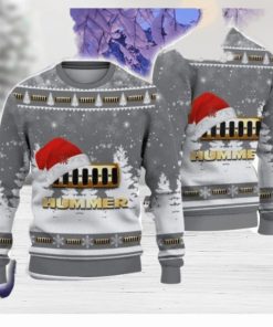 Hummer Santa Hat Pattern Ugly Christmas Sweater For Men And Women