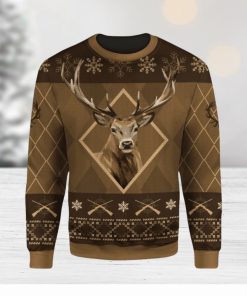 Hunting Deer Ugly Christmas Sweater