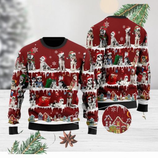 Husky Ugly Christmas Sweater